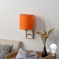 BRILAGI - LED stensko svetilo NUBILA 1xE27/60W/230V matni krom/oranžna