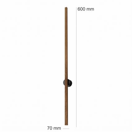Brilagi - LED stensko svetilo WOODY LINE LED/7W/230V 4000K 60 cm hrast oreh