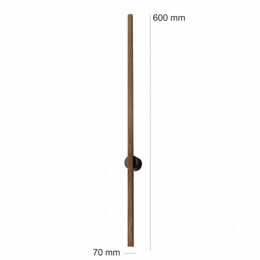 Brilagi - LED stensko svetilo WOODY LINE LED/7W/230V 4000K 60 cm hrast oreh