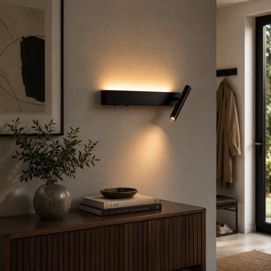 Brilagi - LED stensko točkovno svetilo ARLIX LED/3W/230V + LED/7W črno CRI 90
