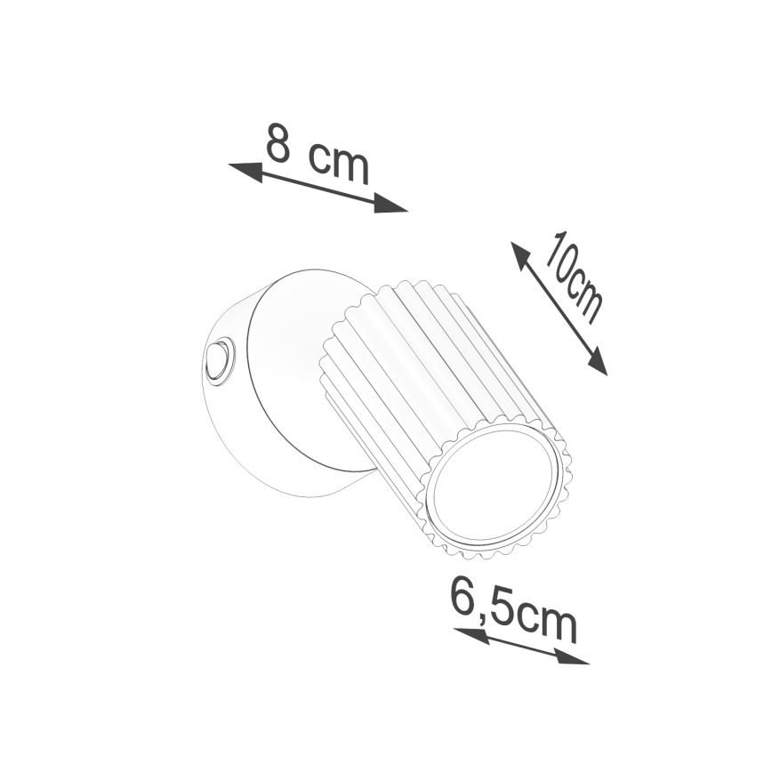 Brilagi - LED stensko točkovno svetilo CRESTO 1xGU10/10W/230V črna