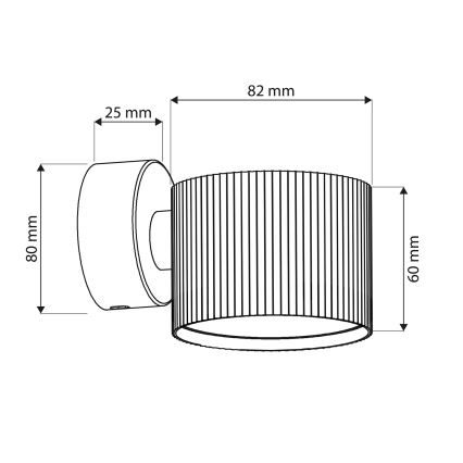 Brilagi - LED Stensko točkovno svetilo STRIPY 1xGX53/15W/230V belo
