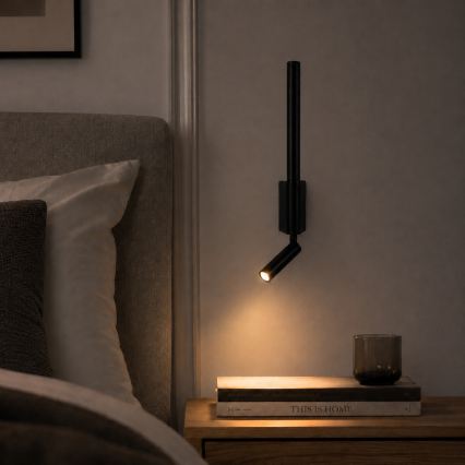 Brilagi - LED stensko točkovno svetilo VIXON LED/3W/230V + LED/5W črna CRI 90