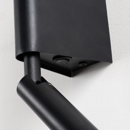 Brilagi - LED stensko točkovno svetilo VIXON LED/3W/230V + LED/5W črna CRI 90