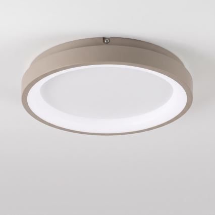 BRILAGI - Zatemnljivo LED stropno svetilo FALCON SLIM LED/42W/230V 3000-6500K Ø 50 cm bela/bež + daljinski upravljalnik