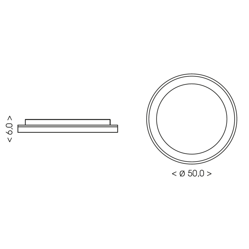BRILAGI - Zatemnljivo LED stropno svetilo FALCON SLIM LED/42W/230V 3000-6500K Ø 50 cm bela/bež + daljinski upravljalnik