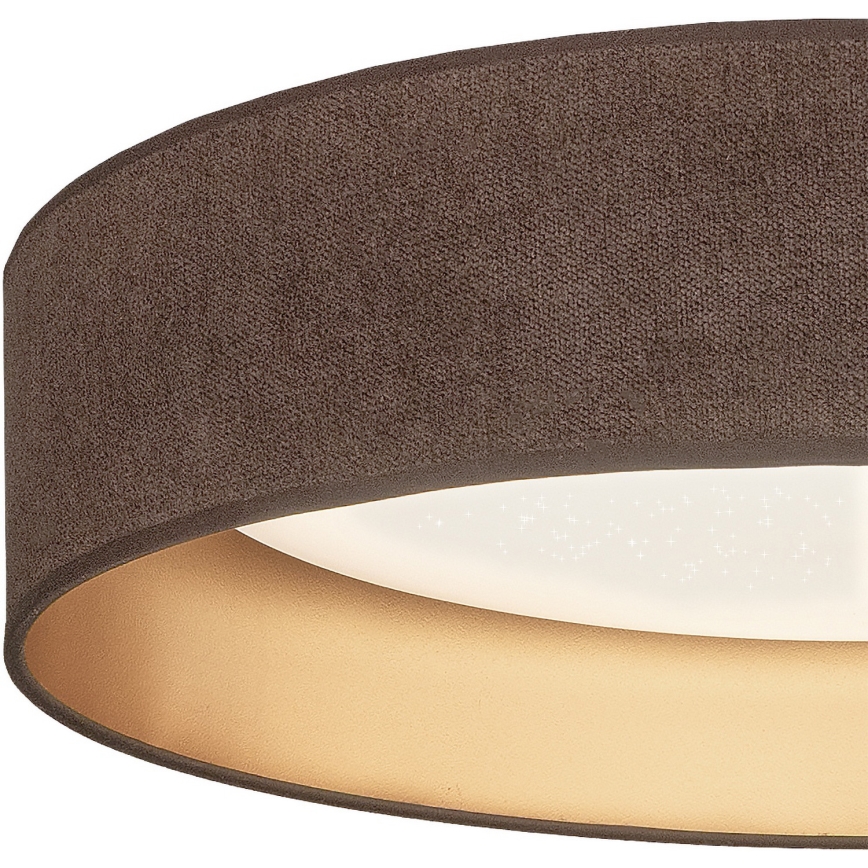 Brilagi - LED zatemnljivo stropno svetilo VELVET SMARTIX STARS LED/24W/230V 3000-6000K premer 45 cm rjava/zlata Wi-Fi Tuya Beacon + daljinski upravljalnik