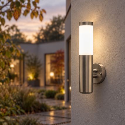 BRILAGI - LED zatemnjiva zunanja stenska svetilka ELIA 1xE27/6W/230V 2700-6500K IP44 Wi-Fi matni krom