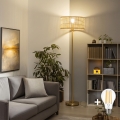 BRILAGI - LED stoječa svetilka CERIA 1x E27/20W/230V, premer 25 cm, bambus/zlata