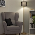 Brilagi - LED stoječa svetilka CERIA 1x E27/20W/230V, Ø 30 cm, črna/zlata
