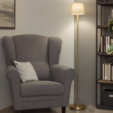 Brilagi - LED stoječa svetilka CERIA 1xE27/20W/230V premer 20,5 cm siva/zlata