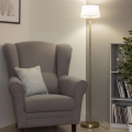 Brilagi - LED stoječa svetilka CERIA 1xE27/20W/230V, premer 25 cm, bela/zlata