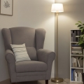 Brilagi - LED stoječa svetilka CERIA 1xE27/20W/230V premer 25 cm siva/zlata