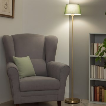 Brilagi - LED stoječa svetilka CERIA 1xE27/20W/230V, premer 25 cm, zelena/zlata