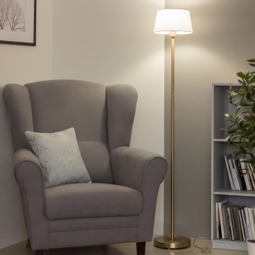 Brilagi - LED stoječa svetilka CERIA 1xE27/20W/230V premer 30 cm bela/zlata