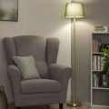 Brilagi - LED stoječa svetilka CERIA 1xE27/20W/230V premer 30 cm zelena/zlata