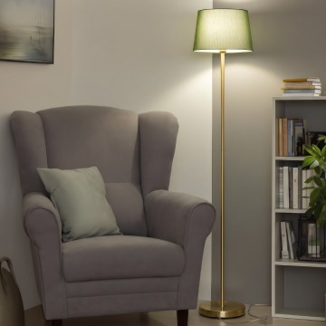 Brilagi - LED stoječa svetilka CERIA 1xE27/20W/230V premer 30 cm zelena/zlata