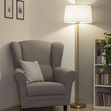 Brilagi - LED stoječa svetilka CERIA 1xE27/20W/230V premer 45 cm bela/zlata