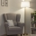 Brilagi - LED stoječa svetilka CERIA 1xE27/20W/230V premer 45 cm bela/zlata