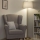 Brilagi - LED stoječa svetilka CERIA 1xE27/20W/230V Ø 45 cm siva/zlata
