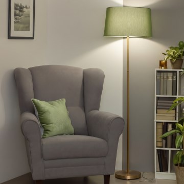 Brilagi - LED stoječa svetilka CERIA 1xE27/20W/230V Ø 45 cm zelena/zlata