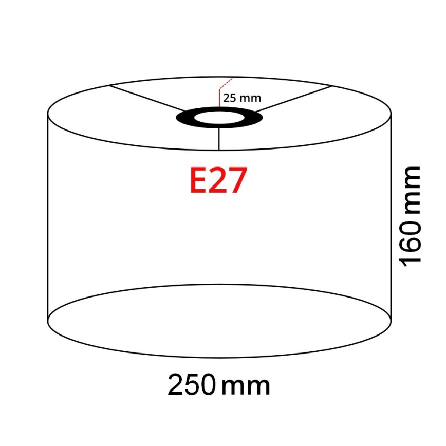 Brilagi - LED stoječa svetilka CERIA 1xE27/40W/230V premer 25 cm bambus/matni krom