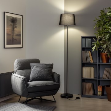 Brilagi - LED stoječa svetilka CERIA 1xE27/40W/230V premer 30 cm črna