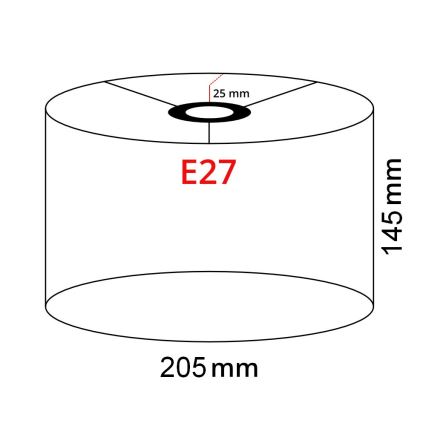 Brilagi - LED Stoječa svetilka CERIA 1xE27/40W/230V Ø 20,5 cm bela/črna