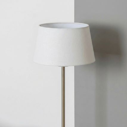 Brilagi - LED stoječa svetilka CERIA 1xE27/40W/230V Ø 30 cm bela/matiran krom