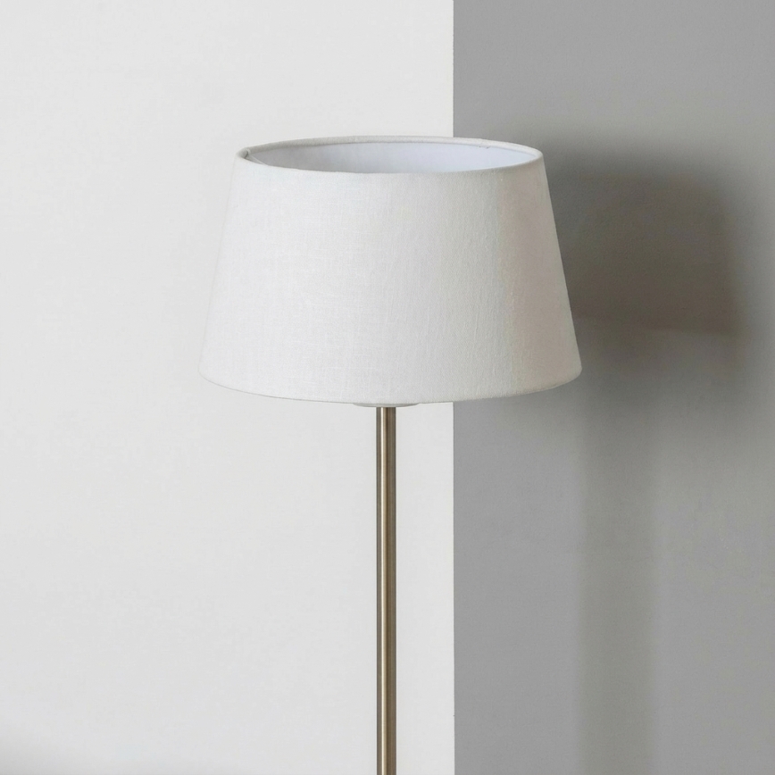 Brilagi - LED stoječa svetilka CERIA 1xE27/40W/230V Ø 30 cm bela/matiran krom