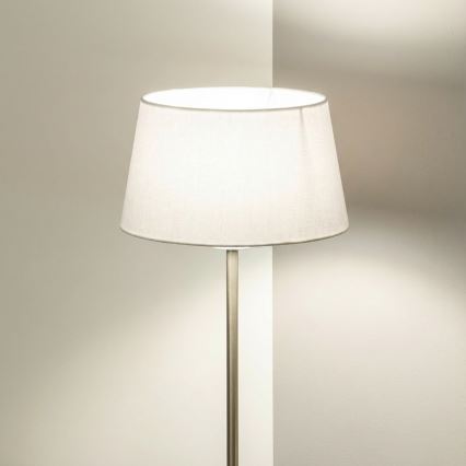 Brilagi - LED stoječa svetilka CERIA 1xE27/40W/230V Ø 30 cm bela/matiran krom