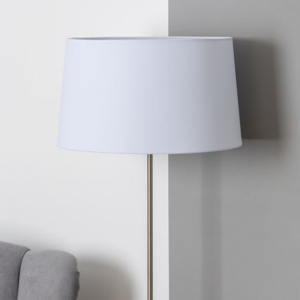 Brilagi - LED stoječa svetilka CERIA 1xE27/40W/230V Ø 45 cm bela/matni krom