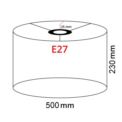Brilagi - LED stoječa svetilka CERIA 1xE27/40W/230V Ø 50 cm bežna/črna
