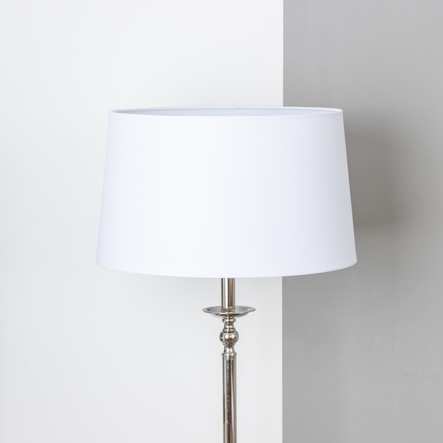 Brilagi - LED stoječa svetilka CERIA 1xE27/60W/230V, premer 45 cm, sijajni krom/bela