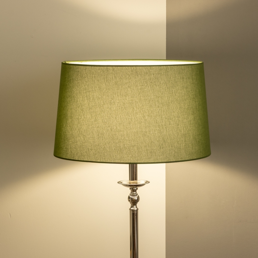 Brilagi - LED stoječa svetilka CERIA 1xE27/60W/230V Ø 45 cm sijajni krom/zelena