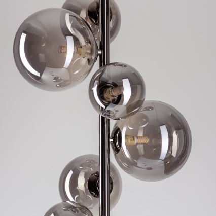 Brilagi - LED stoječa svetilka MILLA 7xG9/3W/230V črni krom/zadimljeno steklo