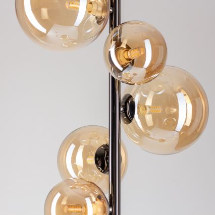 Brilagi - LED stoječa svetilka MILLA 7xG9/3W/230V črni krom/zlata