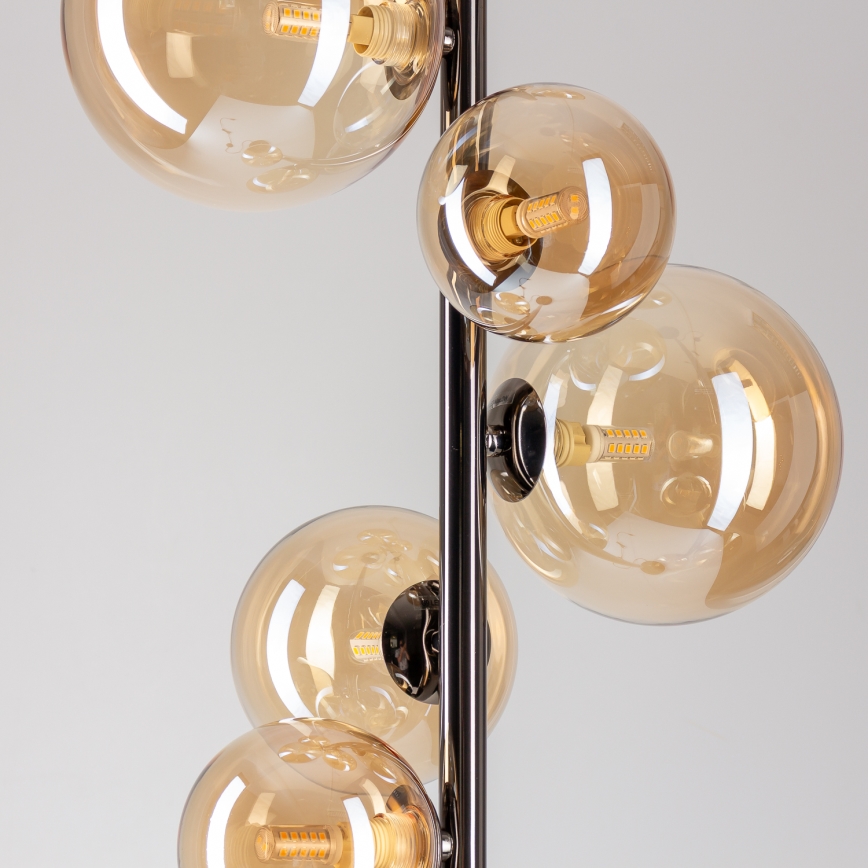 Brilagi - LED stoječa svetilka MILLA 7xG9/3W/230V črni krom/zlata