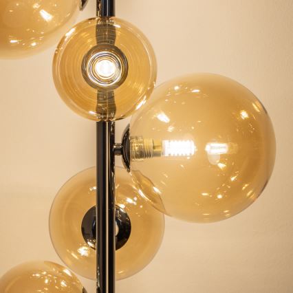 Brilagi - LED stoječa svetilka MILLA 7xG9/3W/230V črni krom/zlata