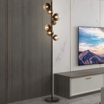 Brilagi - LED stoječa svetilka MILLA 7xG9/3W/230V rjava/dimna rjava