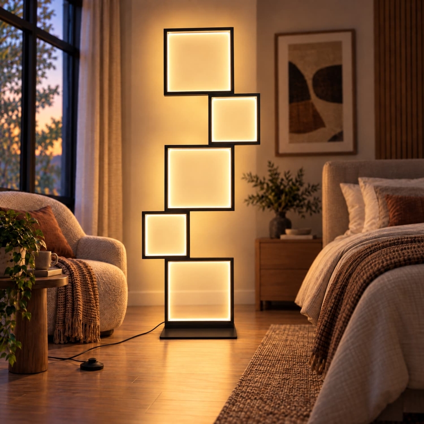 BRILAGI - LED stoječa svetilka SHIFT LED/36W/230V 4000K 123 cm črna
