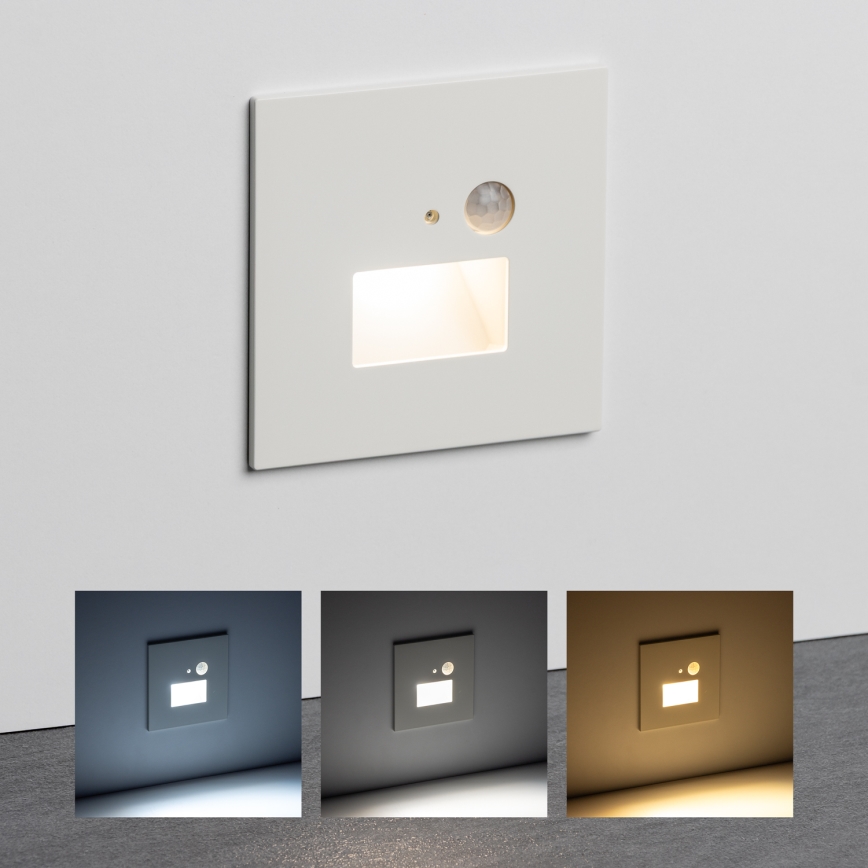 Brilagi - LED Stopniščna luč s senzorjem gibanja JACK LED/1,5W/230V 3000K/4000K/6500K bela