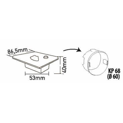 Brilagi - LED Stopniščna luč s senzorjem gibanja JACK LED/1,5W/230V 3000K/4000K/6500K bela