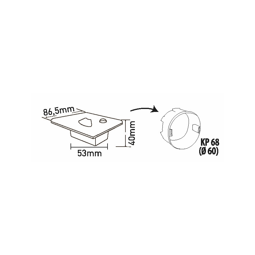 Brilagi - LED Stopniščna luč s senzorjem gibanja JACK LED/1,5W/230V 3000K/4000K/6500K bela