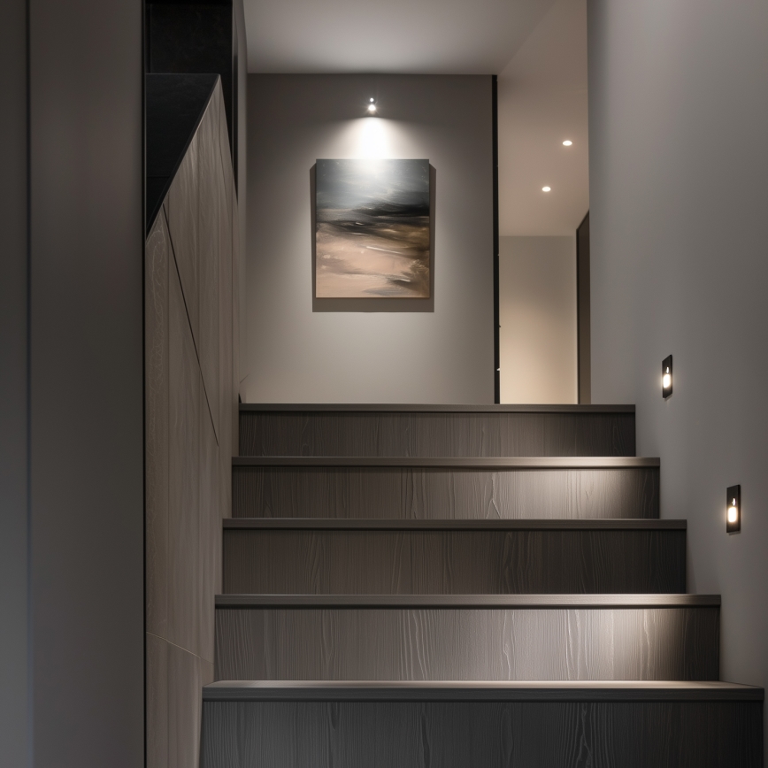 Brilagi - LED Stopniščna luč s senzorjem gibanja JACK LED/1,5W/230V 3000K/4000K/6500K črna
