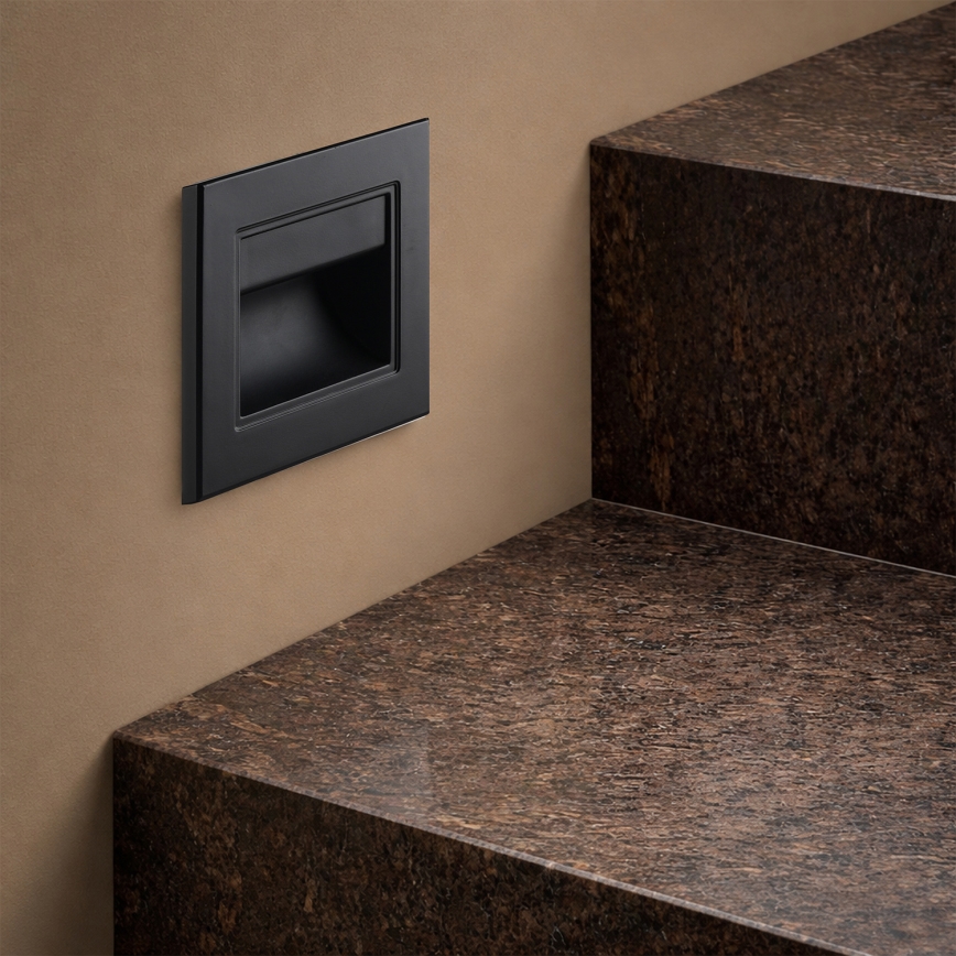 Brilagi - LED stopniščna svetilka STEP LIGHT LED/1,5W/230V IP44 črna