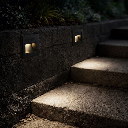 Brilagi - LED stopniščna svetilka STEP LIGHT LED/1,5W/230V IP44 črna