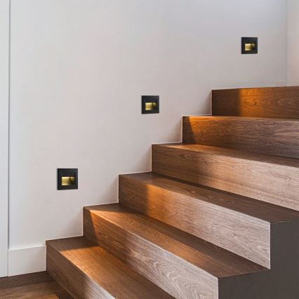 Brilagi - LED stopniščna svetilka STEP LIGHT LED/1,5W/230V IP44 črna