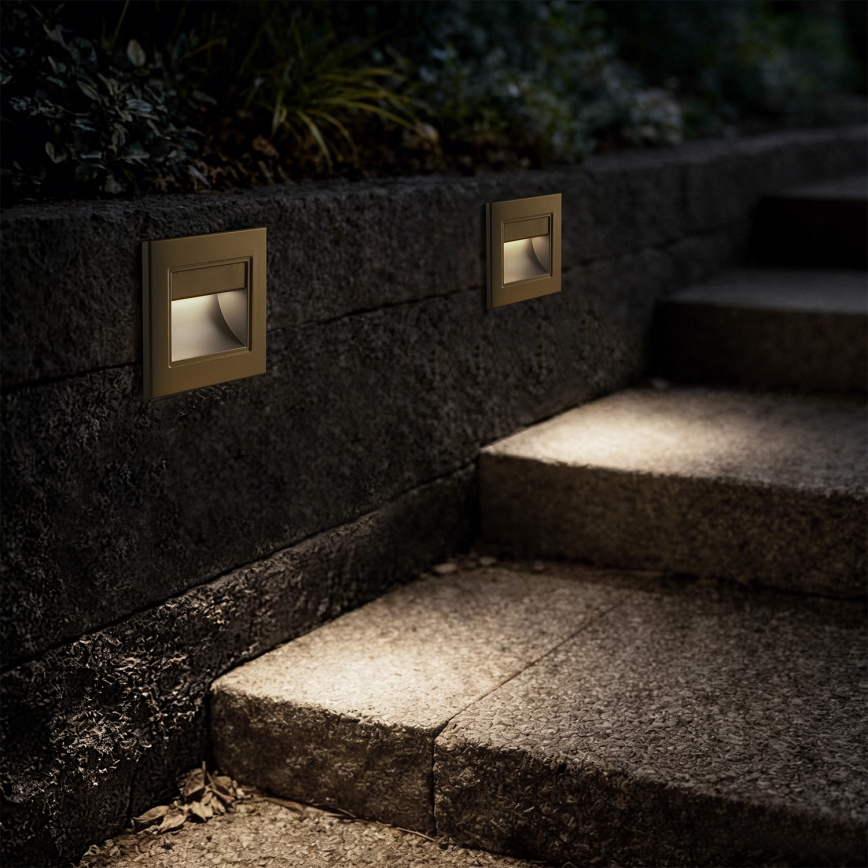 Brilagi - LED stopniščna svetilka STEP LIGHT LED/1,5W/230V IP44 zlata