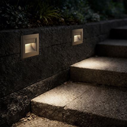 Brilagi - LED stopniščna svetilka STEP LIGHT LED/1,5W/230V IP44 zlata